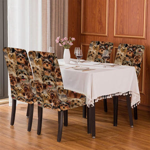 A Bunch Of Yorkshire Terriers Chair Cover/Great Gift Idea For Dog Lovers