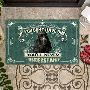 Have One Black Cocker Spaniel Doormat