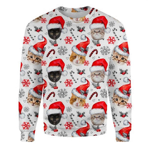 Cat - Xmas Decor - Premium Sweatshirt