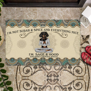 Wish A Mufuka Would-Dachshund Doormat