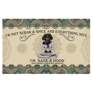 Wish A Mufuka Would-Dachshund Doormat