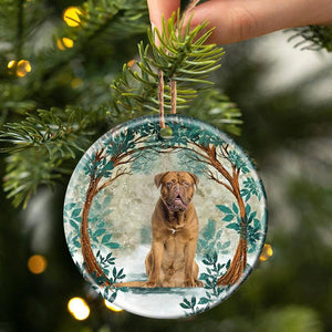De Bordeaux Among Forest Porcelain/Ceramic Ornament