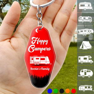 Happy Campers Camping Acrylic Keychain