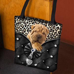 2022 New Release Shar Pei All Over Printed Tote Bag