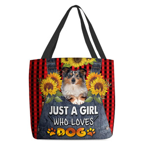 Shetland Sheepdog-Just A Girl Who Loves Dog Tote Bag