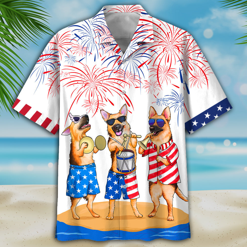 Familleus - German Shepherd Hawaiian Shirt NQT300522NTP