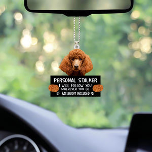 poodle03 Personal Stalker Car Hanging Ornament