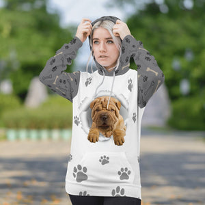 Shar Pei-Paw Dog Unisex Hoodie