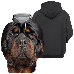 Unisex 3D Graphic Hoodies Animals Dogs Rottweiler Quiet