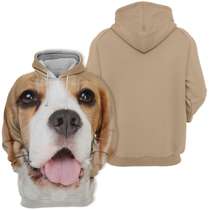 Unisex 3D Graphic Hoodies Animals Dogs Beagle Look