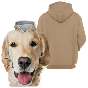 Unisex 3D Graphic Hoodies Animals Dogs Golden Retriever Young