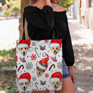 Welsh Corgi Merry Christmas Tote Bag
