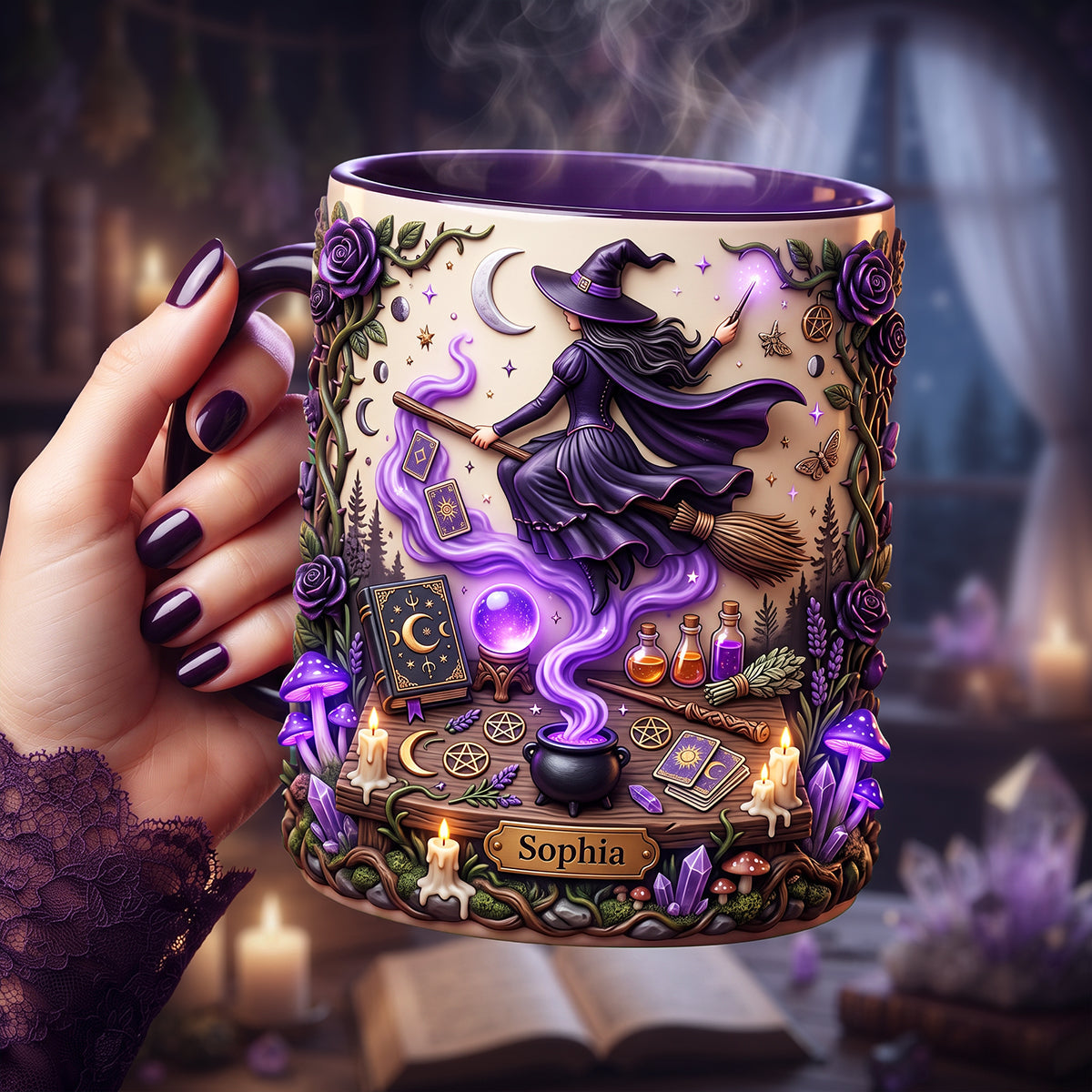 The Witch Coffee Accent Mug - Personalized Gifts For Witch Lovers