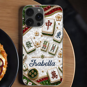Mahjong Social Club, Personalized Clear Phone Case, Gift For Mahjong Lovers