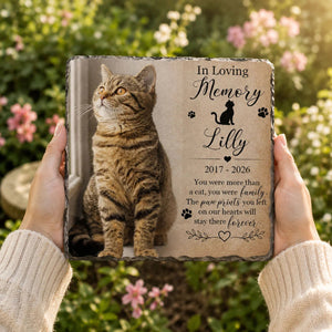 You Were More Than A Pet - Personalized Pet Photo Memorial Stone
