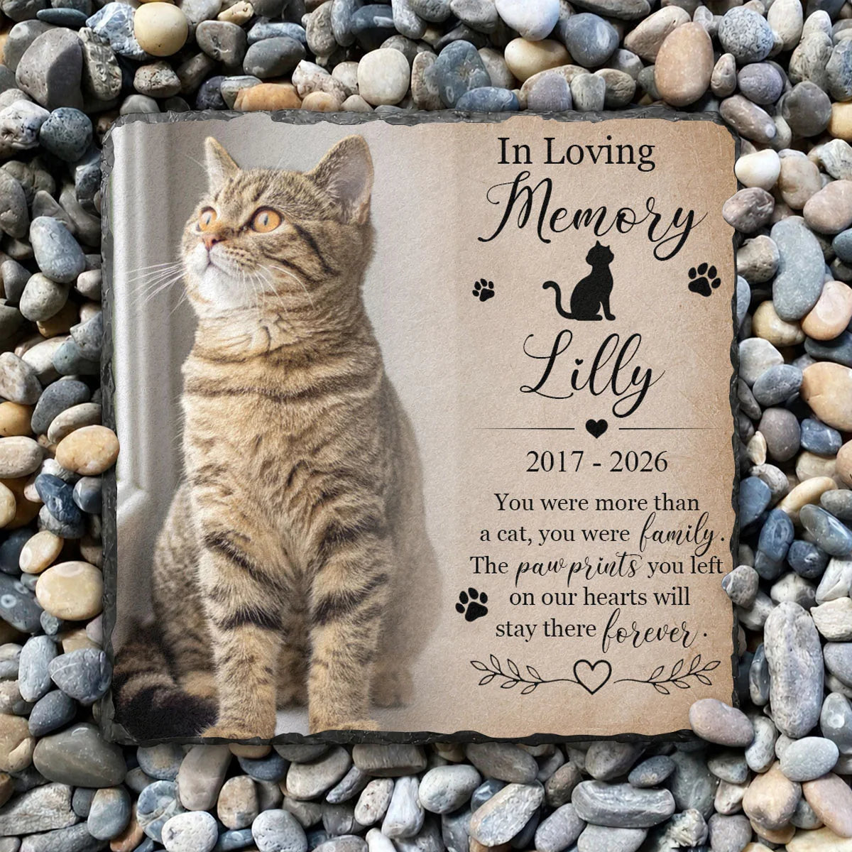 You Were More Than A Pet - Personalized Pet Photo Memorial Stone