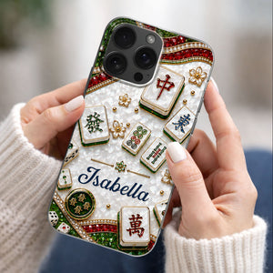 Mahjong Social Club, Personalized Clear Phone Case, Gift For Mahjong Lovers