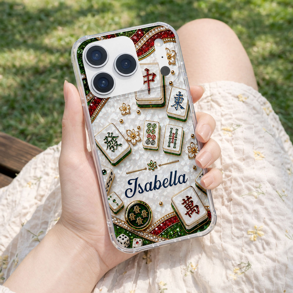 Mahjong Social Club, Personalized Clear Phone Case, Gift For Mahjong Lovers