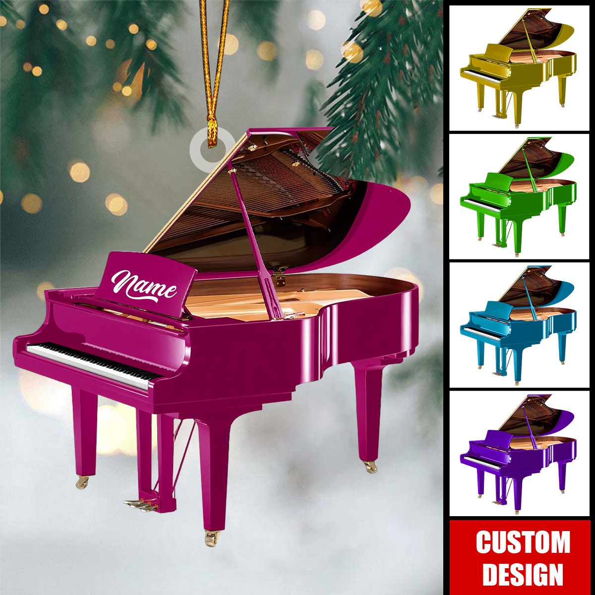 Personalized Piano Ornament-Gifts For Piano Lovers - New Release