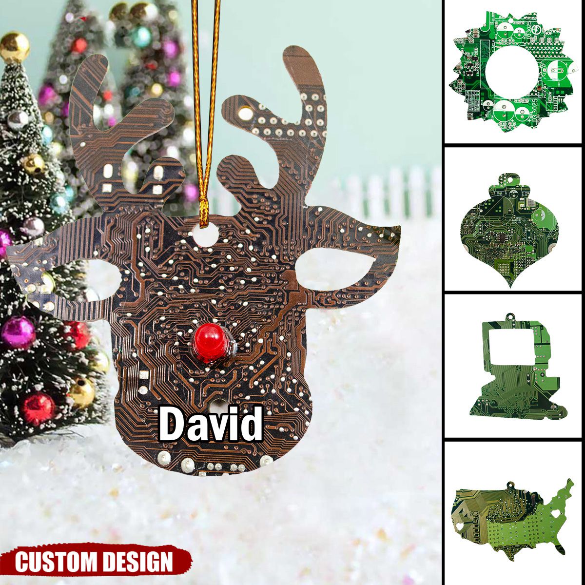 2024 New Release Personalized Circuit Board Ornament