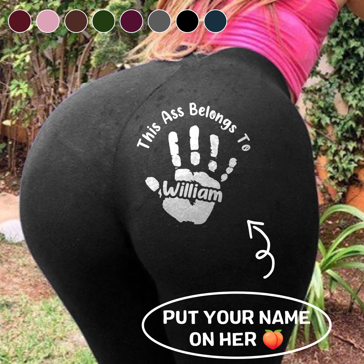 Reserved For One Lucky Hand - Personalized Women Leggings - Gifts For Wife, Anniversary