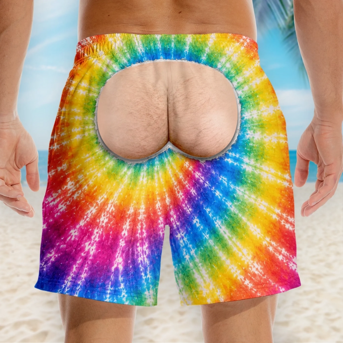 Custom Funny Men Swim Trunks - Personalized Birthday Gifts For Husband, Son, Grandson, Brother, Grandpa, Dad, Yourself - Turning Heads