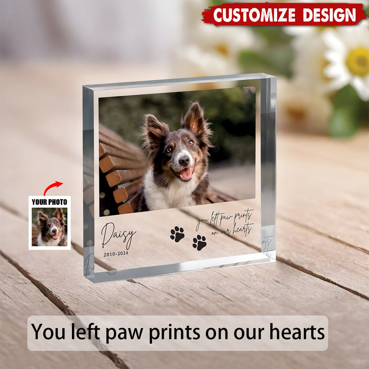 Personalized Pet Memorial Plaque - Pet Loss Keepsake