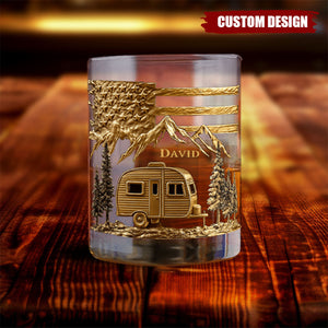 Campfire & Whiskey - Personalized Camping Whiskey Decanter Set