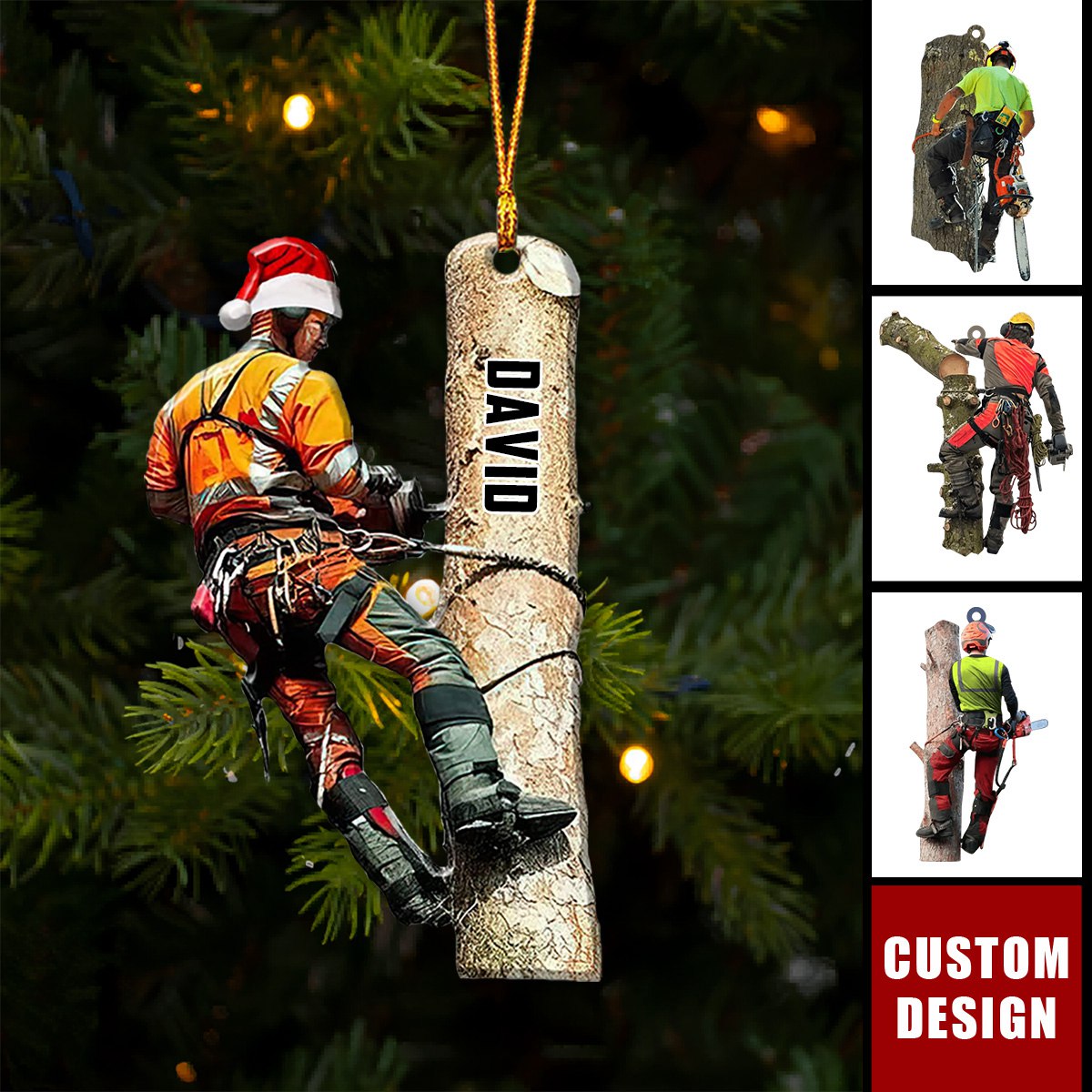 Personalized Arborist Christmas Ornament-New Release