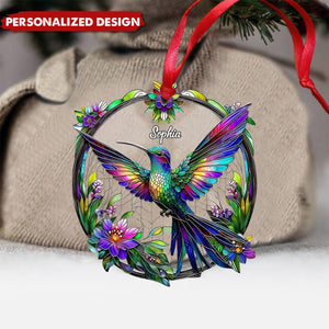 Beatiful Hummingbird-Personalized Hummingbird Ornament