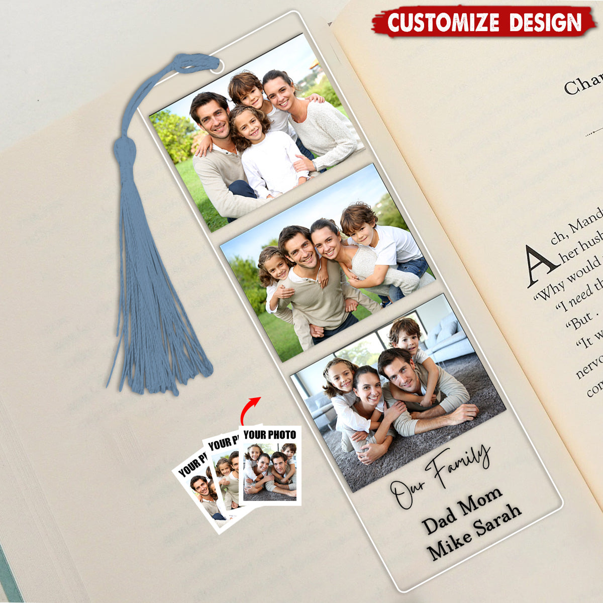 Personalised Photo Acrylic Bookmark-Gift For Book Lovers