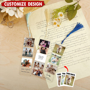 Personalised Photo Acrylic Bookmark-Gift For Book Lovers