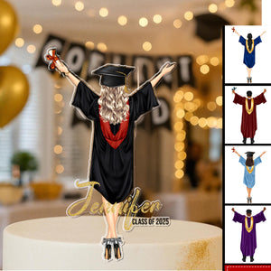 Personalized Graduation Cake Topper-Class of 2025
