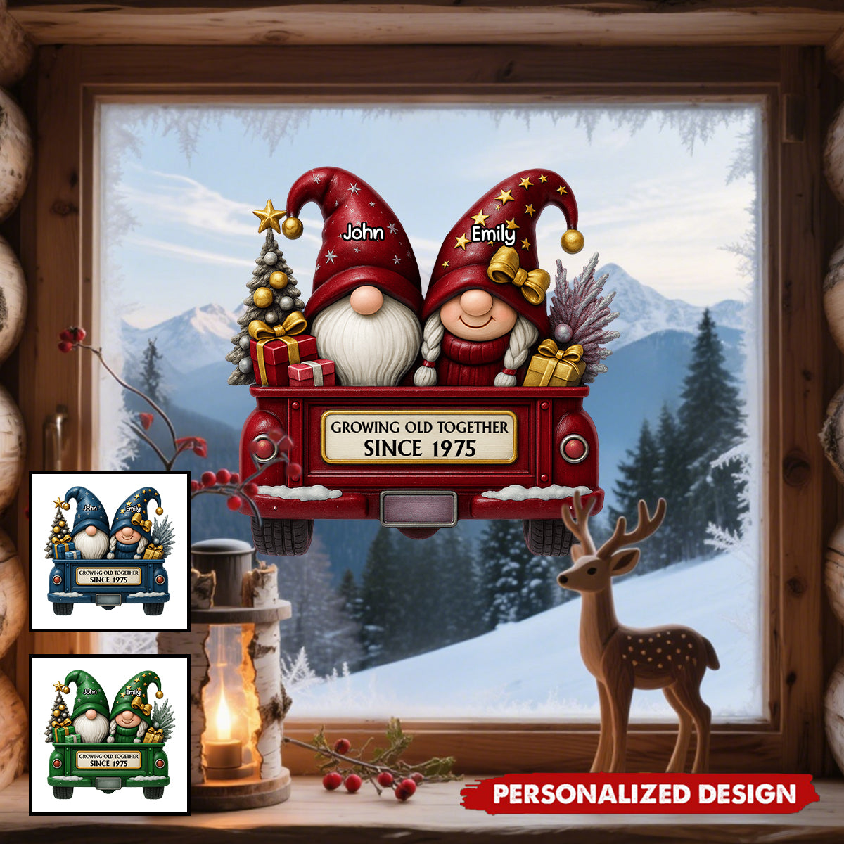 Growing Old Together-Personalized Decal-Gift for Couples and Parents