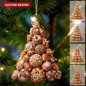 Personalized Sourdough Bread Ornament, Bakery Ornament