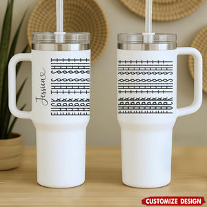 Let The Tumbler Do The Talking-Personalized Fk This Sh*t Tumbler-Gift For Best Friends, Sisters, Family Members, Coworkers