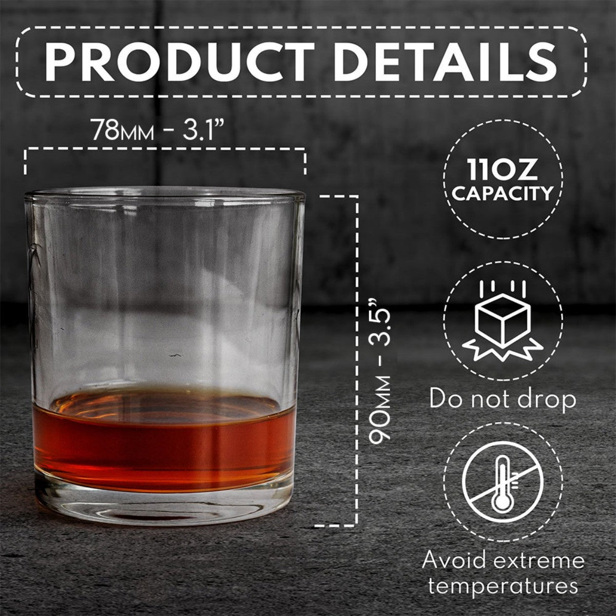 Anniversary Gift For Him/ Her - Personalized Couple Whiskey Glass