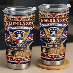 America Stars Stripes Legacy, Stainless Steel Tumbler, Gift For Patriots