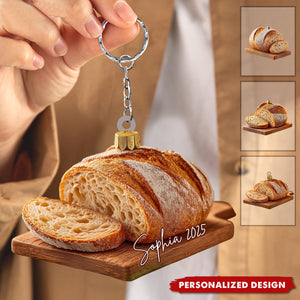 Personalized Sourdough Bread Acrylic Keychain