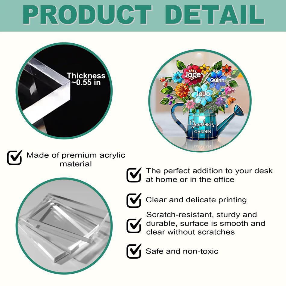 Grandma's Mom's Garden - Personalized Acrylic Plaque