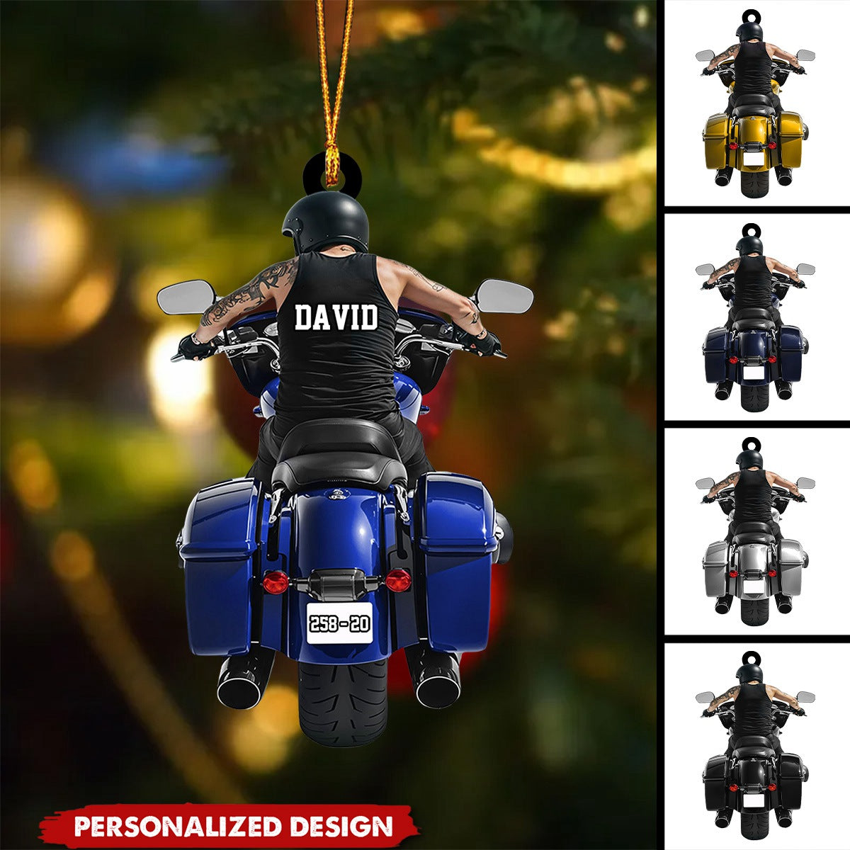 Personalized Motorcycle Ornament-Gift For Motorcycle Lover-2024 New Release