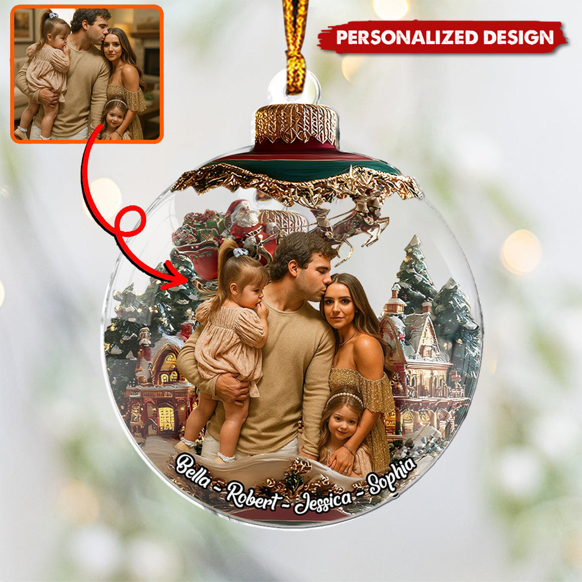 This Is Us - Personalized Family Custom Shaped Ornament