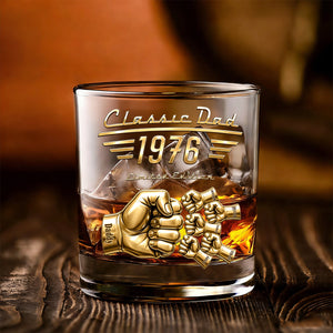 Timeless Dad Round Glass - Personalized Gifts For Dads