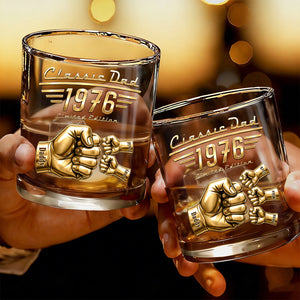Timeless Dad Round Glass - Personalized Gifts For Dads