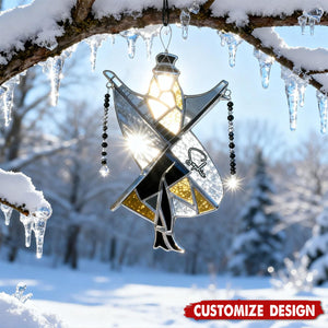 Personalized Boho Dancing Lady Window Suncatcher
