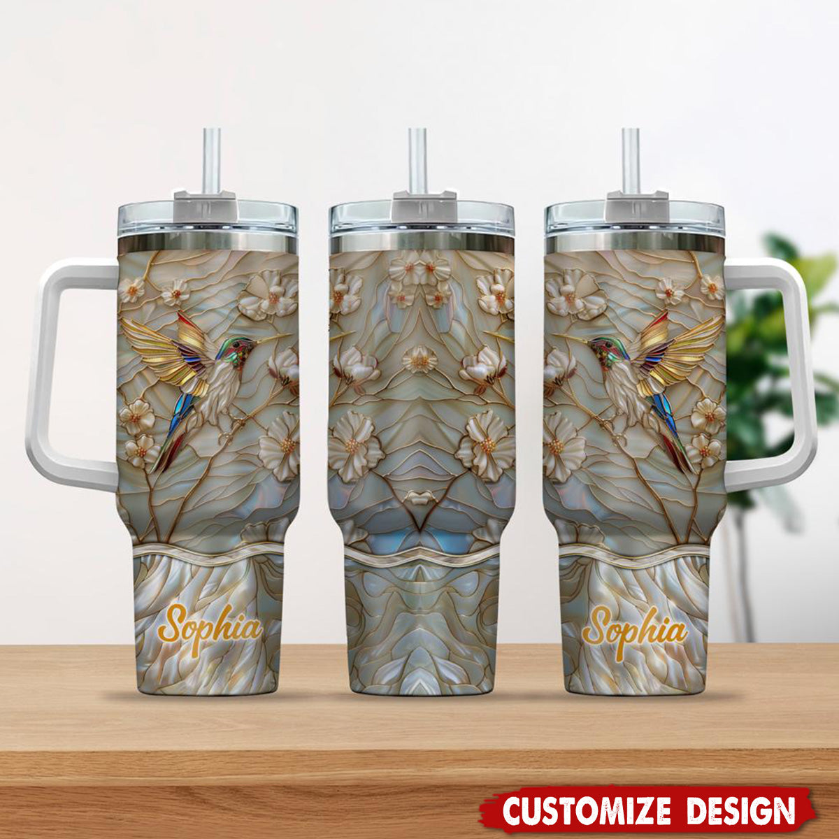 Dandan 20oz Hummingbird Tumbler – Stainless Steel Insulated Travel Mug | Gift For Women, Bird Lovers, Sister Birthday