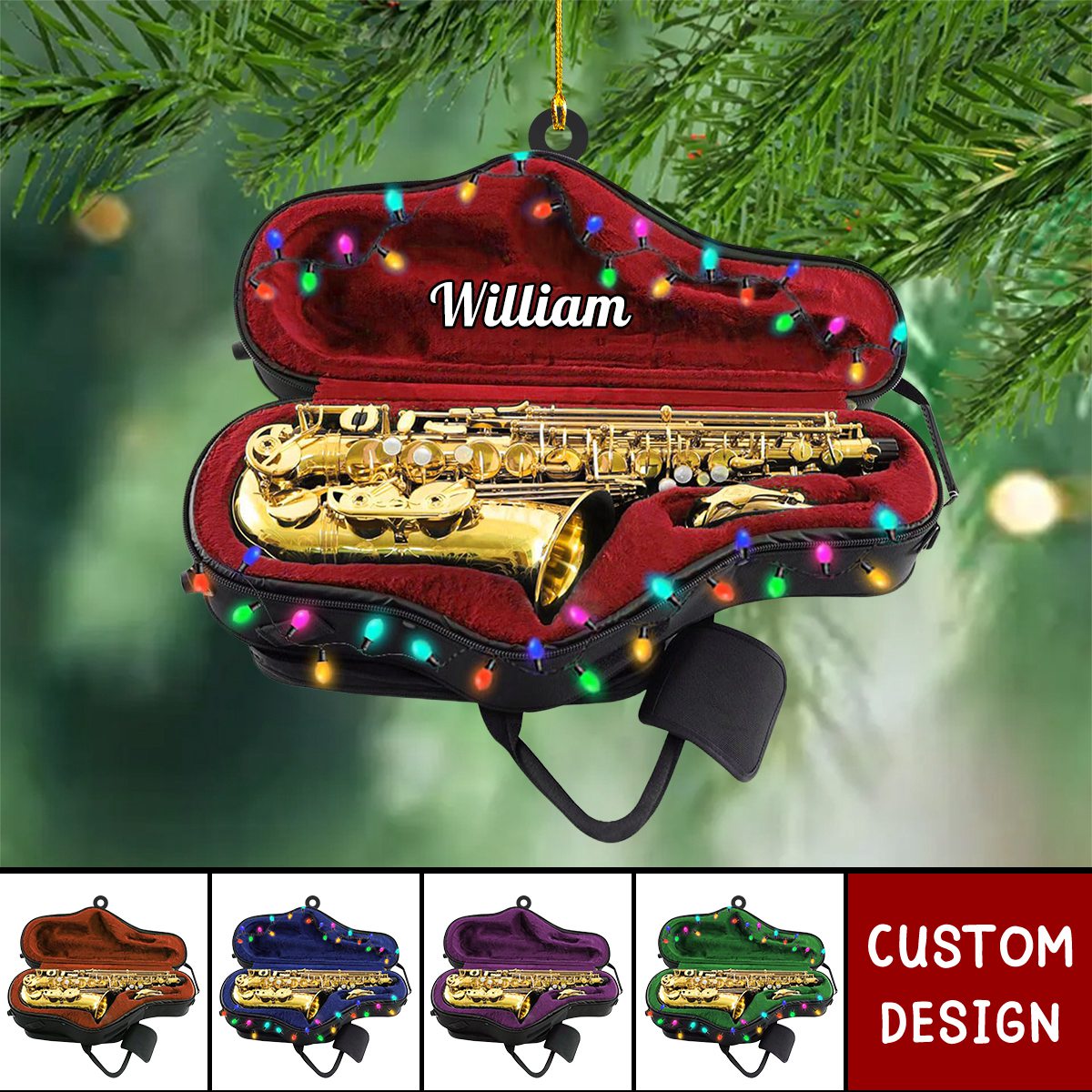 Personalized Saxophone Ornament-Gifts For Saxophonist-New Release