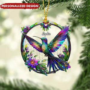 Beatiful Hummingbird-Personalized Hummingbird Ornament