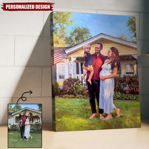 Personalized ORIGINAL Oil Painting From Photo-100% hand-painted