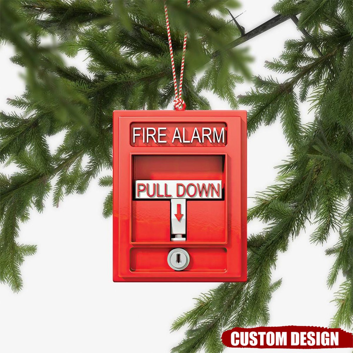 2024 New Release Personalized Fire Alarm Ornament-Gifts For Firefighter